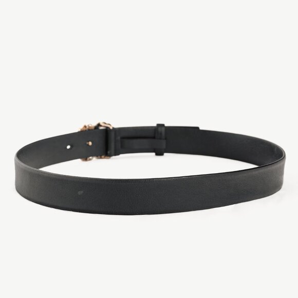 Chanel Black Leather CC Woven-Chain Belt - Picture 2 of 5